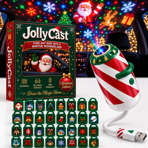 Jolly Cast Christmas Car Projector